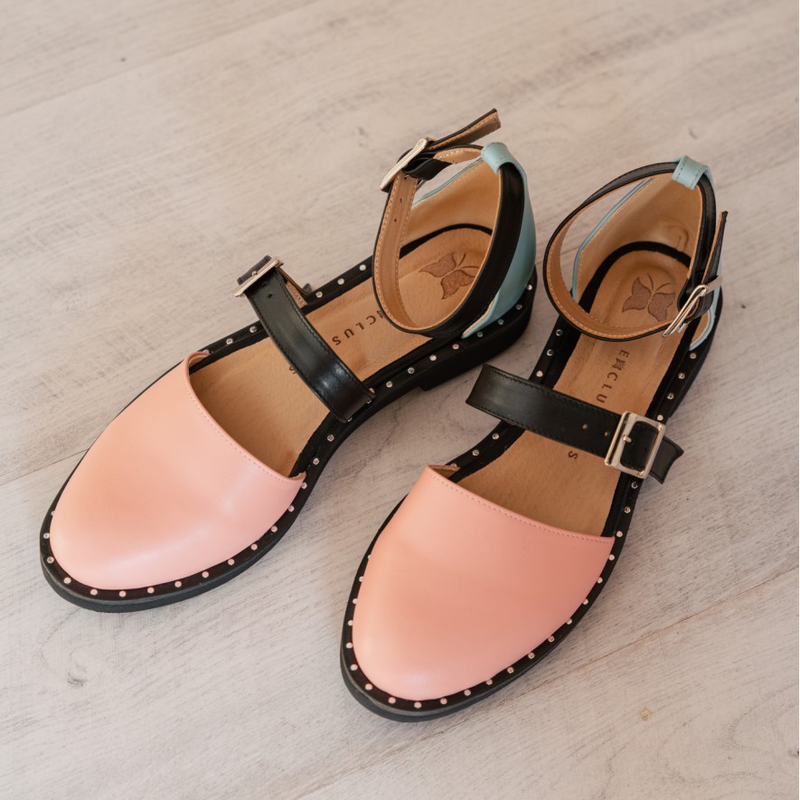.Pantofi -  Double Belt -  Pastel 